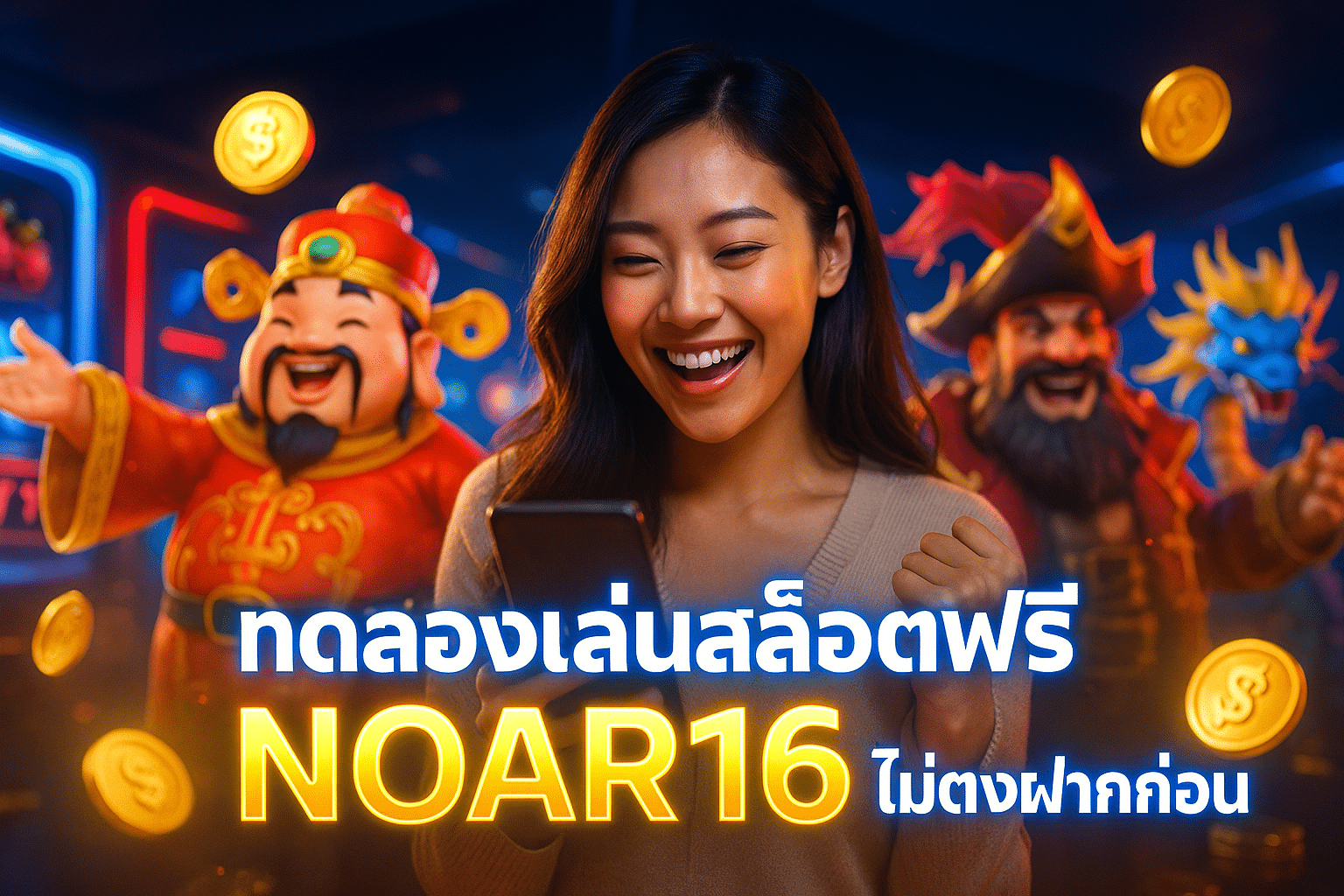 ทดลองเล่นสล็อตฟรี NOAR168 ไม่ต้องฝากก่อน
