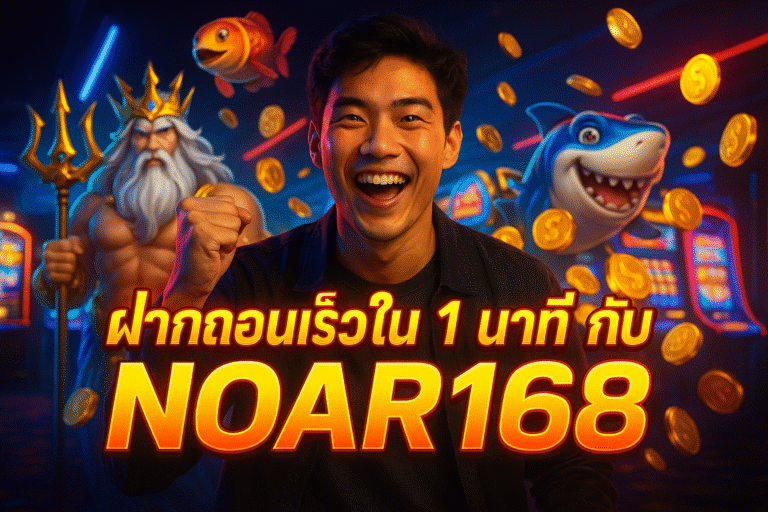 ฝากถอนเร็วใน 1 นาที กับ NOAR168