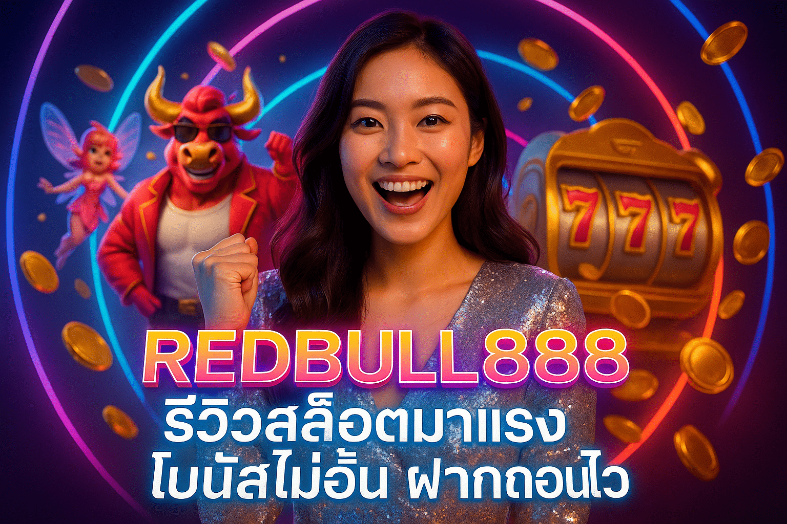 REDBULL888 รีวิวสล็อตมาแรง โบนัสไม่อั้น ฝากถอนไว